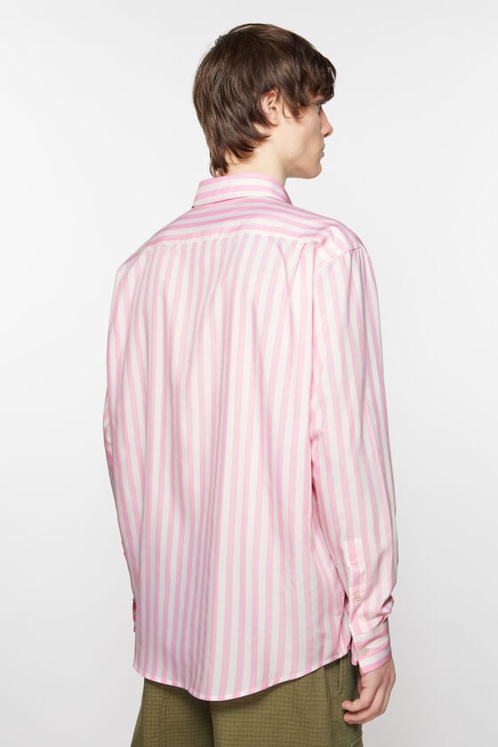 Acne Studios Gestreiftes Hemd mit Knopfleiste Kostenloser Versand international