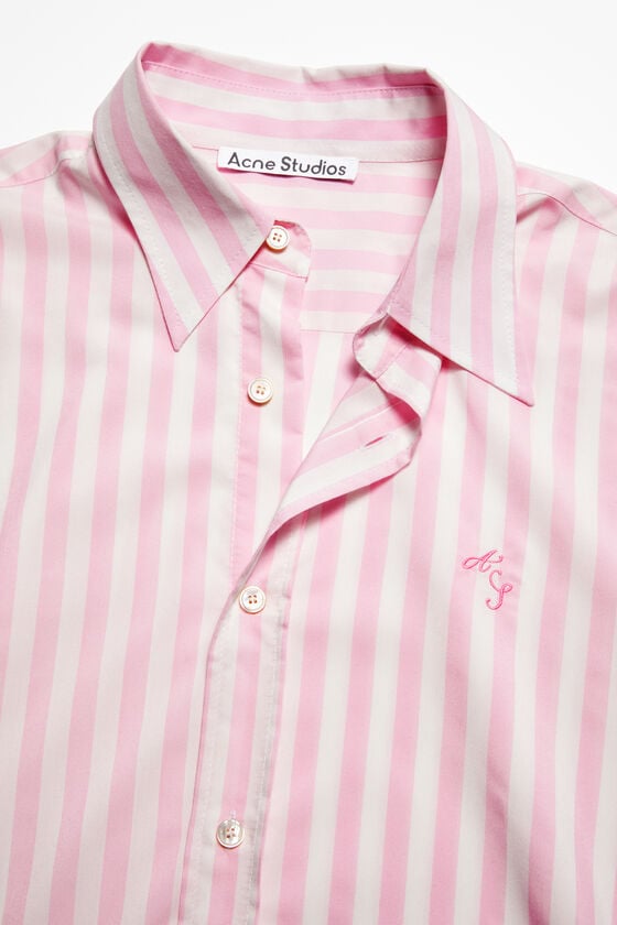 Acne Studios Gestreiftes Hemd mit Knopfleiste Kostenloser Versand international
