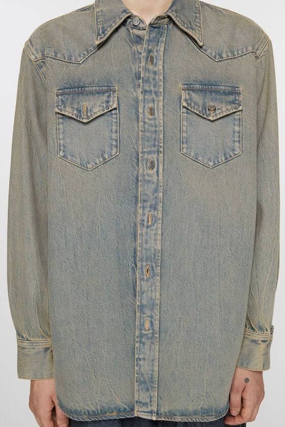 Acne Studios Jeanshemd in lockerer Passform Speichern exportieren