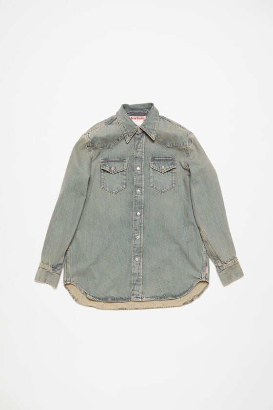 Acne Studios Jeanshemd in lockerer Passform Speichern exportieren