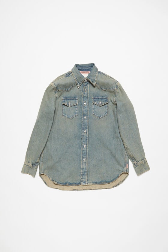 Acne Studios Jeanshemd in lockerer Passform Speichern exportieren