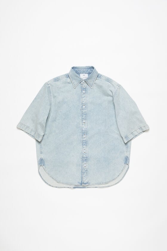 Acne Studios Denimhemd mit Knopfleiste – Lockere Passform Rabatte dieses Monats