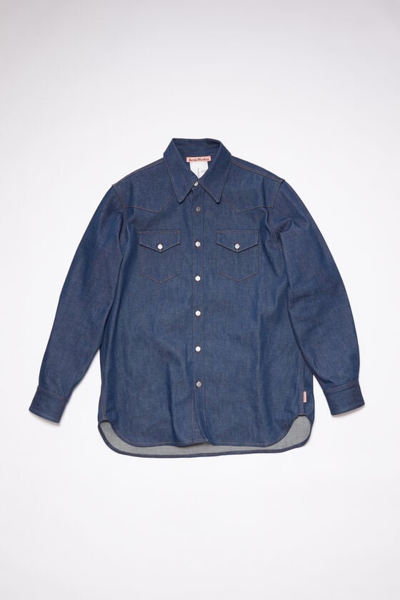 Acne Studios Jeanshemd mit Knopfleiste Online