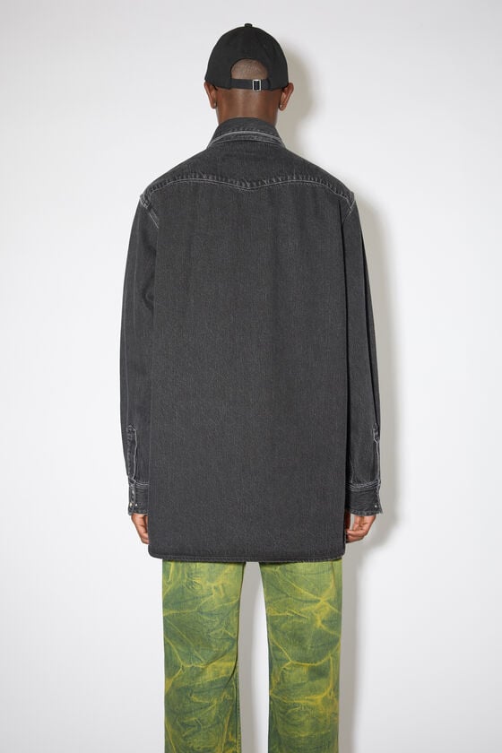 Acne Studios Jeanshemd mit Knopfleiste Verkauf
