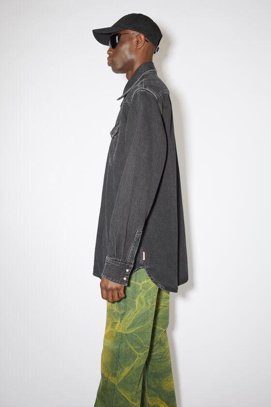 Acne Studios Jeanshemd mit Knopfleiste Verkauf