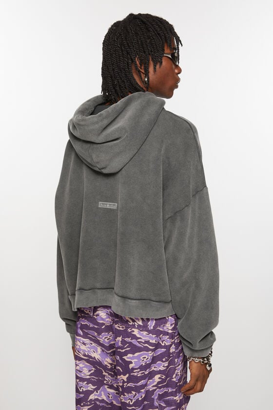 Acne Studios Sweatshirt mit Kapuze und Logoaufnäher Hotsell