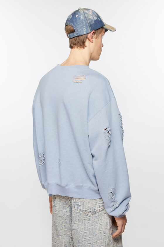Acne Studios Pullover mit Logoprint im Used-Look Kostenloser Versand