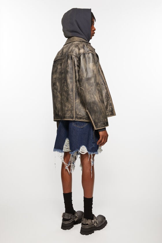 Acne Studios Distressed Denim Shorts - Super Baggy Fit Verkauf