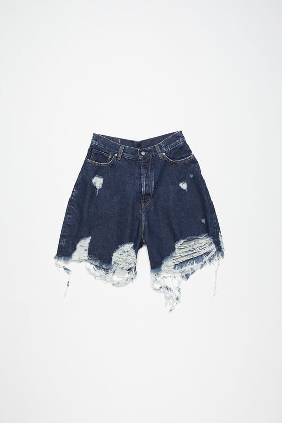 Acne Studios Distressed Denim Shorts - Super Baggy Fit Verkauf