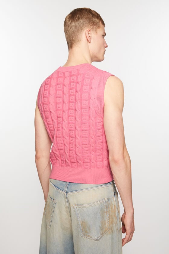 Acne Studios Ärmelloser Zopfstrickpullover Unisex Vierteljährliche Förderung