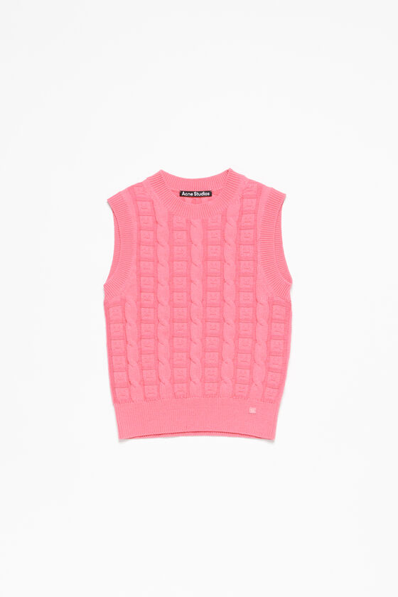 Acne Studios Ärmelloser Zopfstrickpullover Unisex Vierteljährliche Förderung