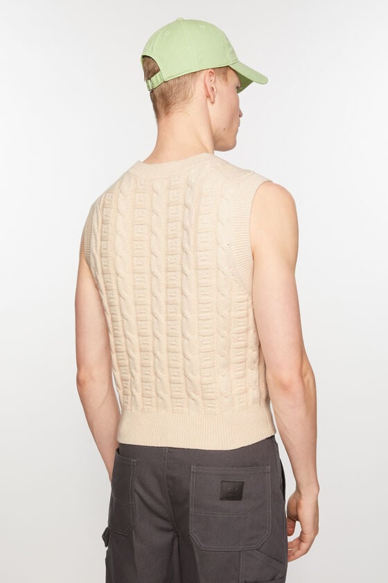 Acne Studios Ärmelloser Pullover aus Zopfwolle Unisex Bis zu 55% Rabatt