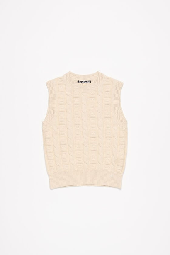 Acne Studios Ärmelloser Pullover aus Zopfwolle Unisex Bis zu 55% Rabatt