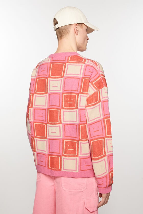 Acne Studios Jacquard-Pullover mit Rundhalsausschnitt Unisex Super Rabatt