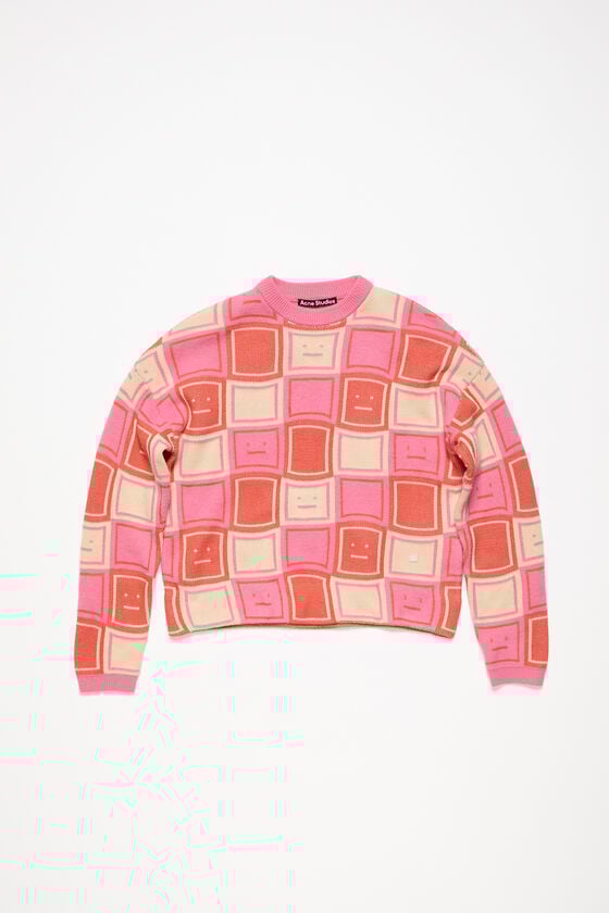 Acne Studios Jacquard-Pullover mit Rundhalsausschnitt Unisex Super Rabatt