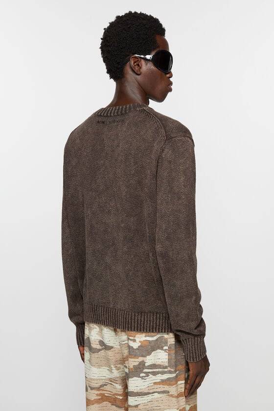 Acne Studios Pullover mit Acid-Waschung Fabrikladen