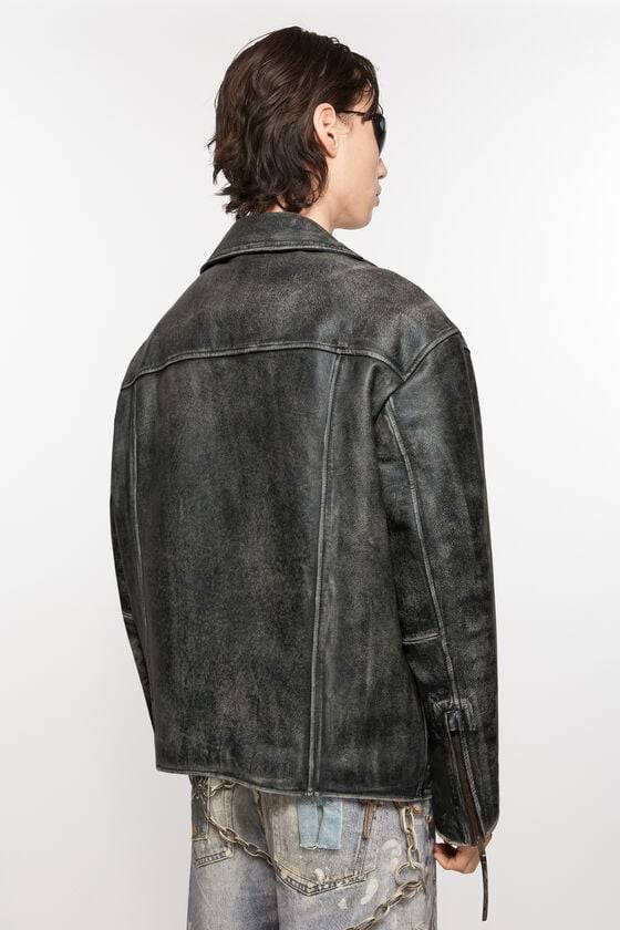 Acne Studios Biker-Lederjacke Meist gekauft