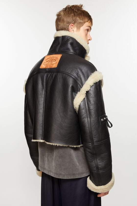 Acne Studios Jacke aus Shearling mit Schnalle Fabrik Onlineshop