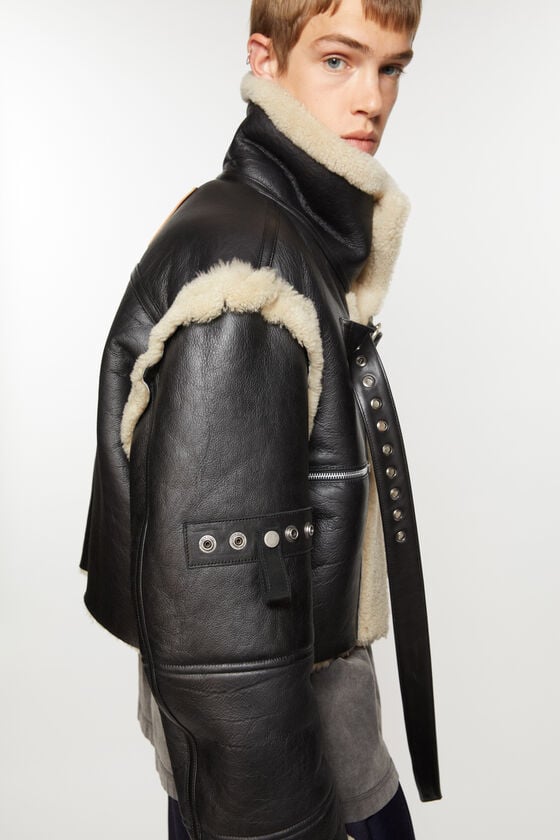 Acne Studios Jacke aus Shearling mit Schnalle Fabrik Onlineshop