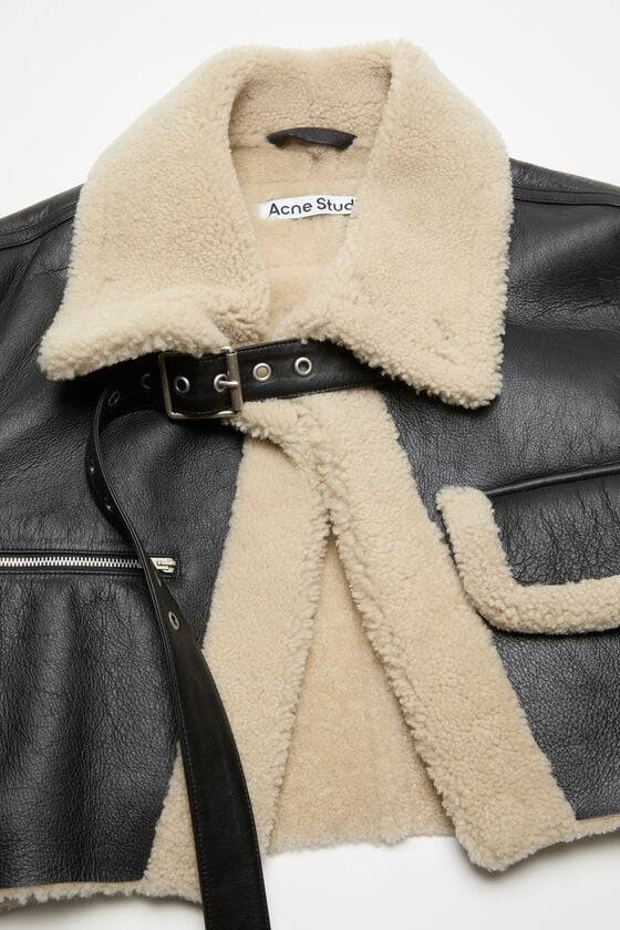 Acne Studios Jacke aus Shearling mit Schnalle Fabrik Onlineshop