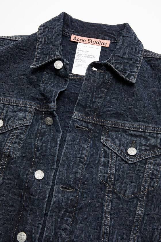 Acne Studios Jeansjacke - Normale verkürzte Passform Rabatt