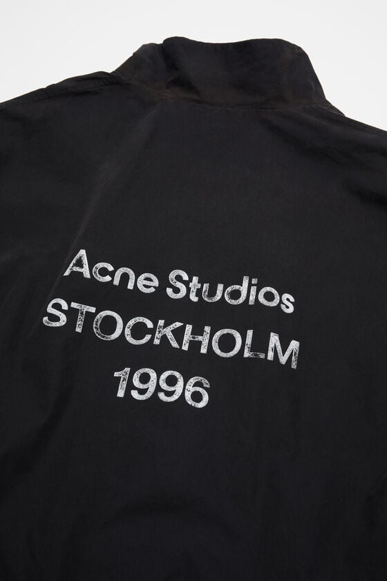 Acne Studios Jacke mit Reißverschluss und Logo Versandkostenfrei