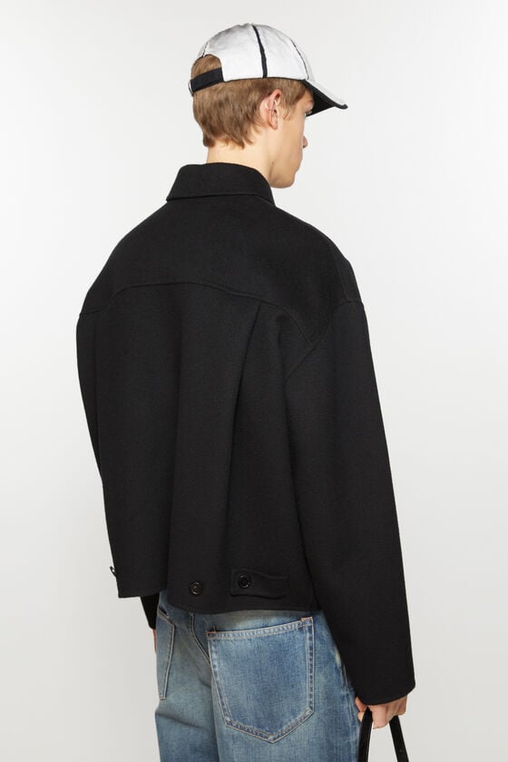 Acne Studios Jacke mit Reißverschluss aus Wolle Großer Ausverkauf