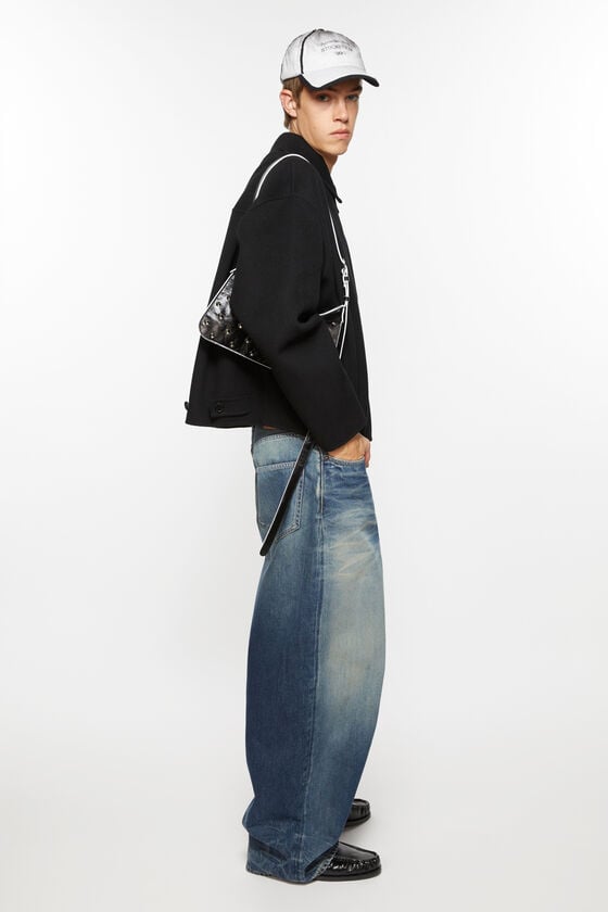 Acne Studios Jacke mit Reißverschluss aus Wolle Großer Ausverkauf