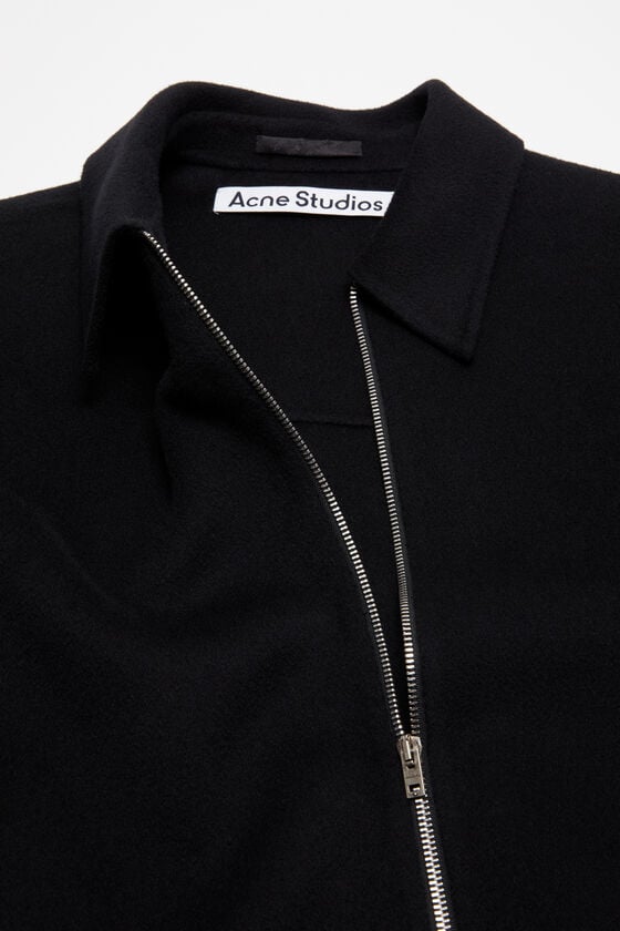 Acne Studios Jacke mit Reißverschluss aus Wolle Großer Ausverkauf