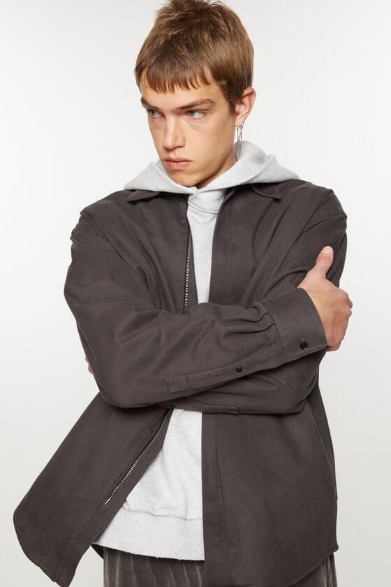 Acne Studios Twill Zipper Overshirt Jacke Black Friday