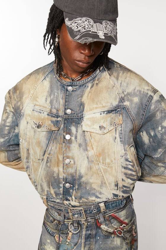 Acne Studios Gecroppte Denimjacke Vatertagsangebot