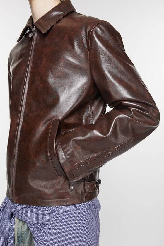 Acne Studios Lederjacke Große Rabatte