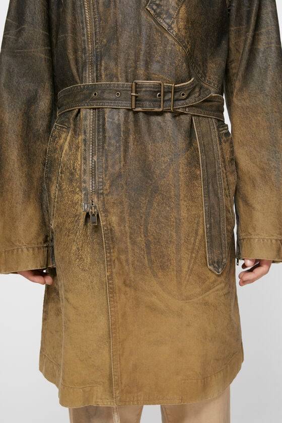 Acne Studios Jeansmantel mit Gürtel Saisonale Angebote