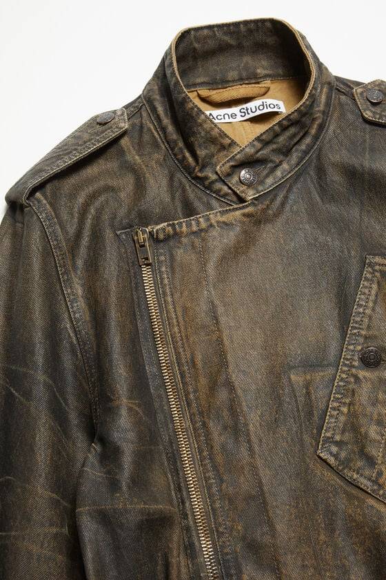 Acne Studios Jeansmantel mit Gürtel Saisonale Angebote