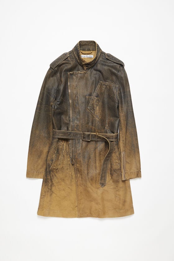 Acne Studios Jeansmantel mit Gürtel Saisonale Angebote