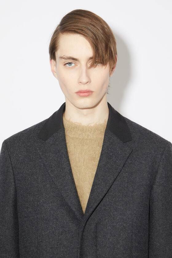 Acne Studios Einreihiger Mantel aus Woll-Mix Riesige Ersparnisse