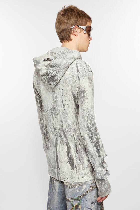 Acne Studios Gefärbter Pullover mit Reißverschluss Begrenzte Freigabe