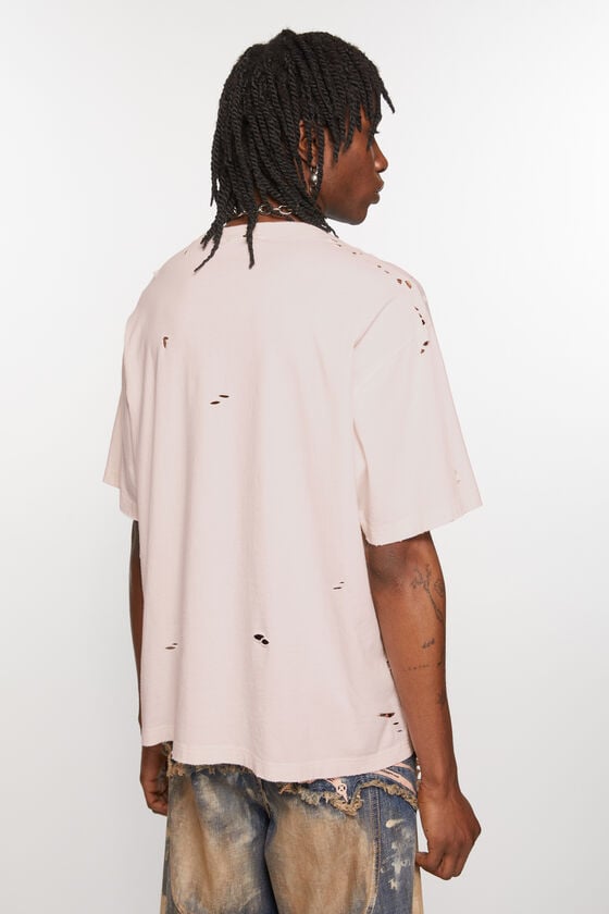 Acne Studios Logo-T-Shirt – lockere Passform Letzte 3 Tage