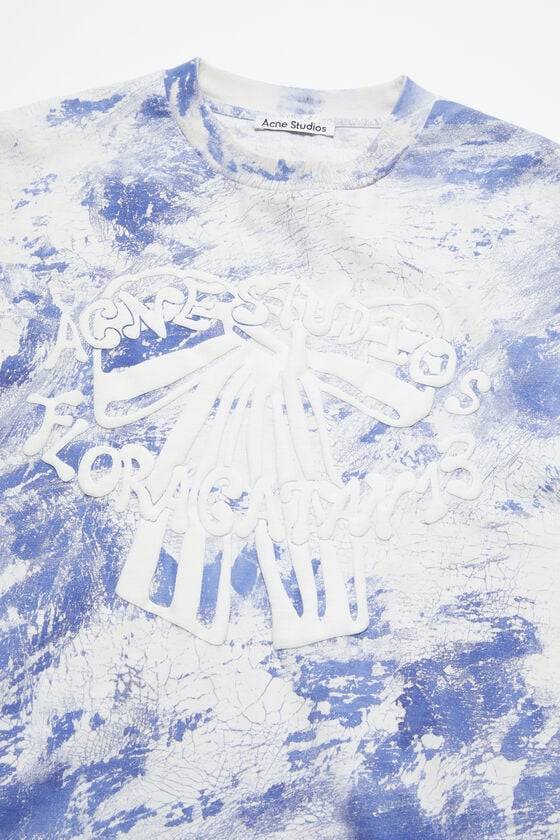 Acne Studios T-Shirt mit Gipsaufdruck Letzte 2 Tage