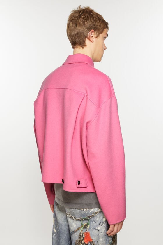 Acne Studios Jacke mit Reißverschluss aus Wolle Bis zu 50% Rabatt