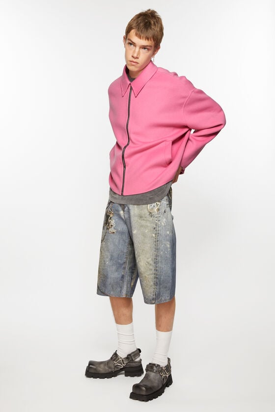 Acne Studios Jacke mit Reißverschluss aus Wolle Bis zu 50% Rabatt