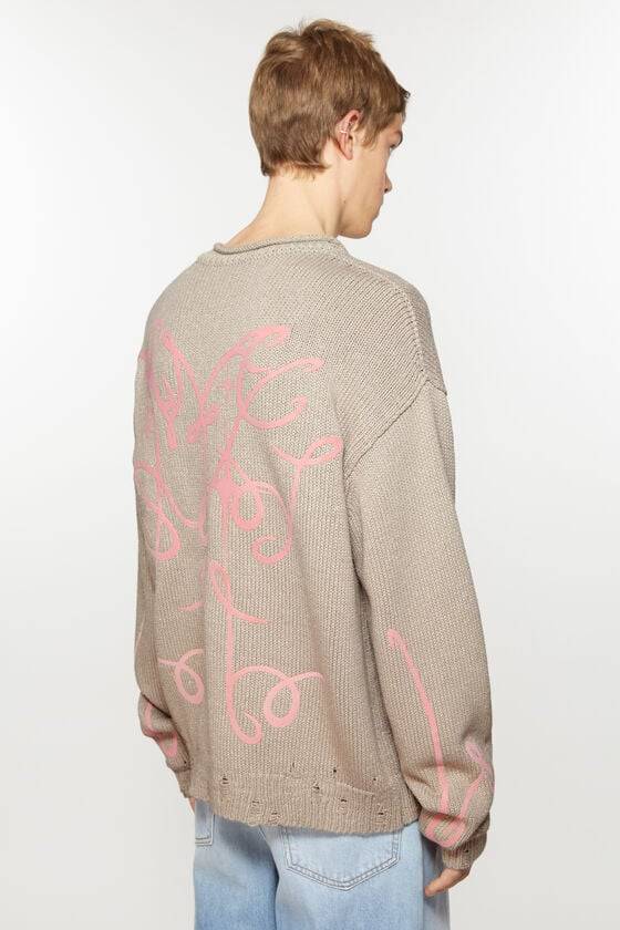 Acne Studios Bedruckter Pullover Bis zu 55% Rabatt