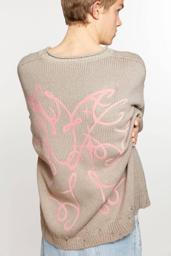 Acne Studios Bedruckter Pullover Bis zu 55% Rabatt