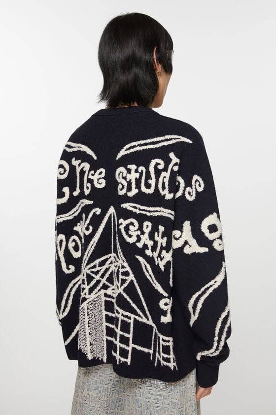 Acne Studios Pullover mit Jacquard-Logo Nur noch ein Tag übrig