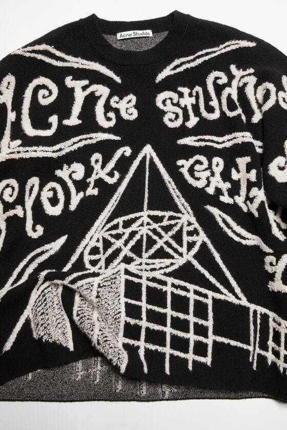 Acne Studios Pullover mit Jacquard-Logo Nur noch ein Tag übrig