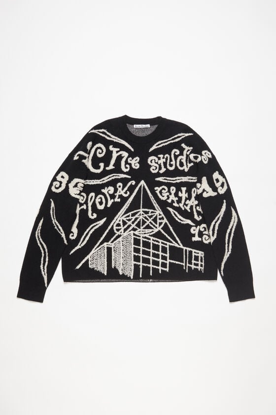 Acne Studios Pullover mit Jacquard-Logo Nur noch ein Tag übrig