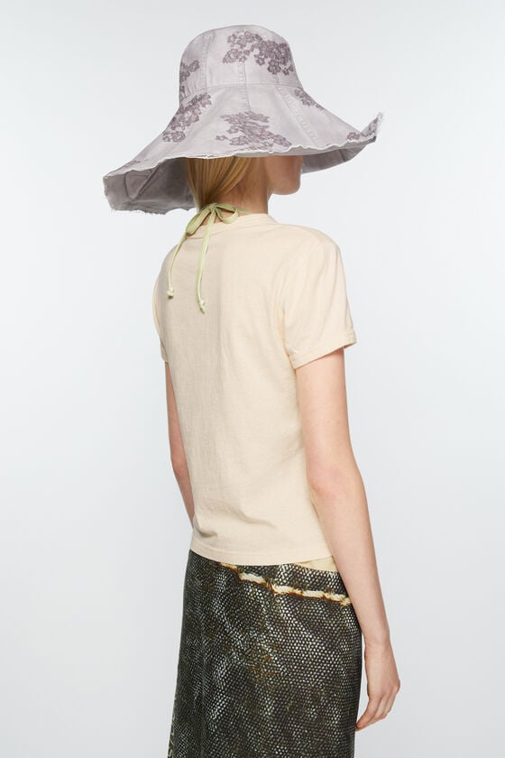 Acne Studios Bedrucktes T-Shirt – Körperbetonte Passform Clearance-Verkauf