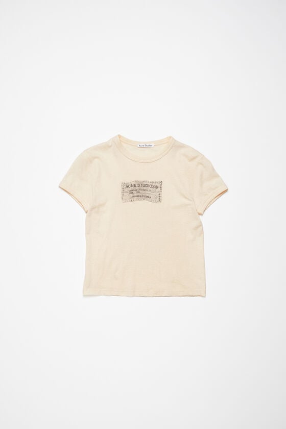 Acne Studios Bedrucktes T-Shirt – Körperbetonte Passform Clearance-Verkauf