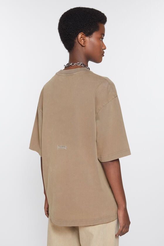 Acne Studios T-Shirt mit Rundhalsausschnitt - Entspannte Unisex-Passform Kostenloser Versand international
