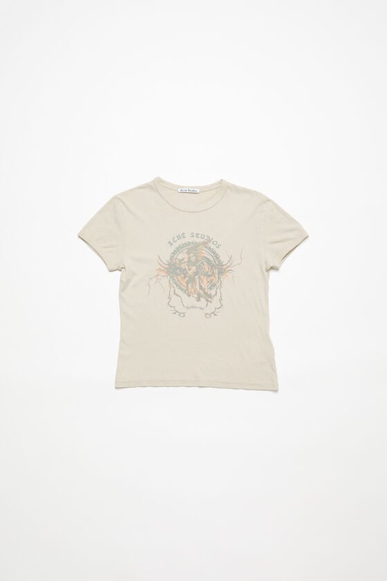 Acne Studios Bedrucktes T-Shirt – Körperbetonte Passform Fabrikverkauf